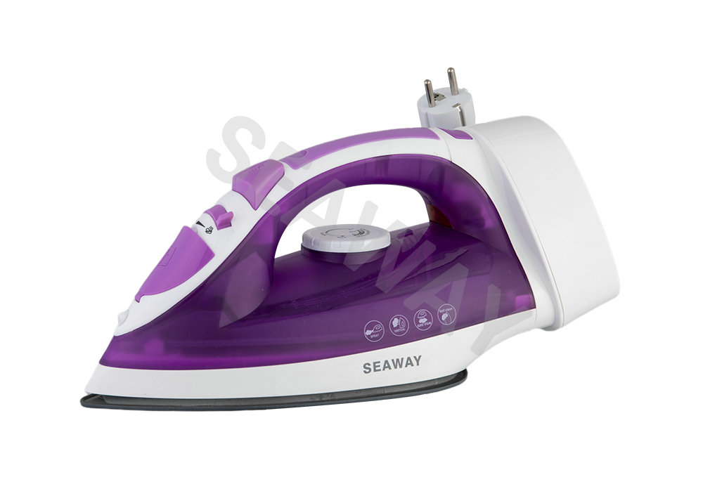 SW-201C Rivestimento in ceramica Ferro da stiro a vapore con riavvolgimento del cavo del vapore verticale